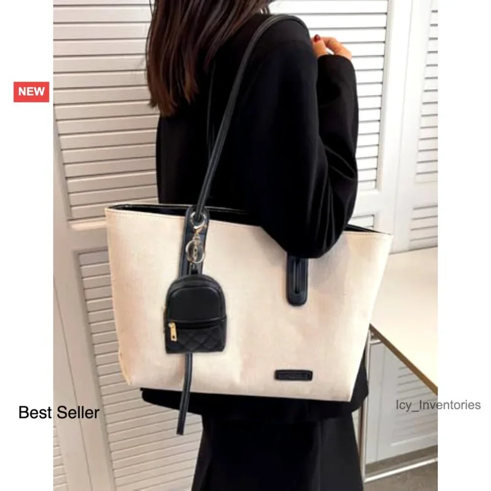 PU Leather Mini Backpack Keychain Cosmetic Bag Organizer
